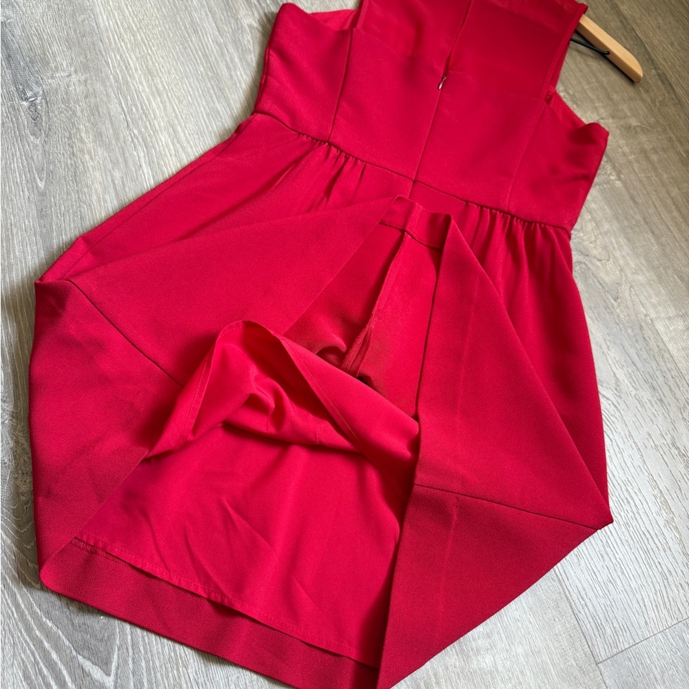 Banana Republic Vibrant Red Mini Dress-Size 6-NWT - Picture 12 of 13